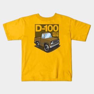 D100 - 1976 (Medium Gold) Kids T-Shirt
